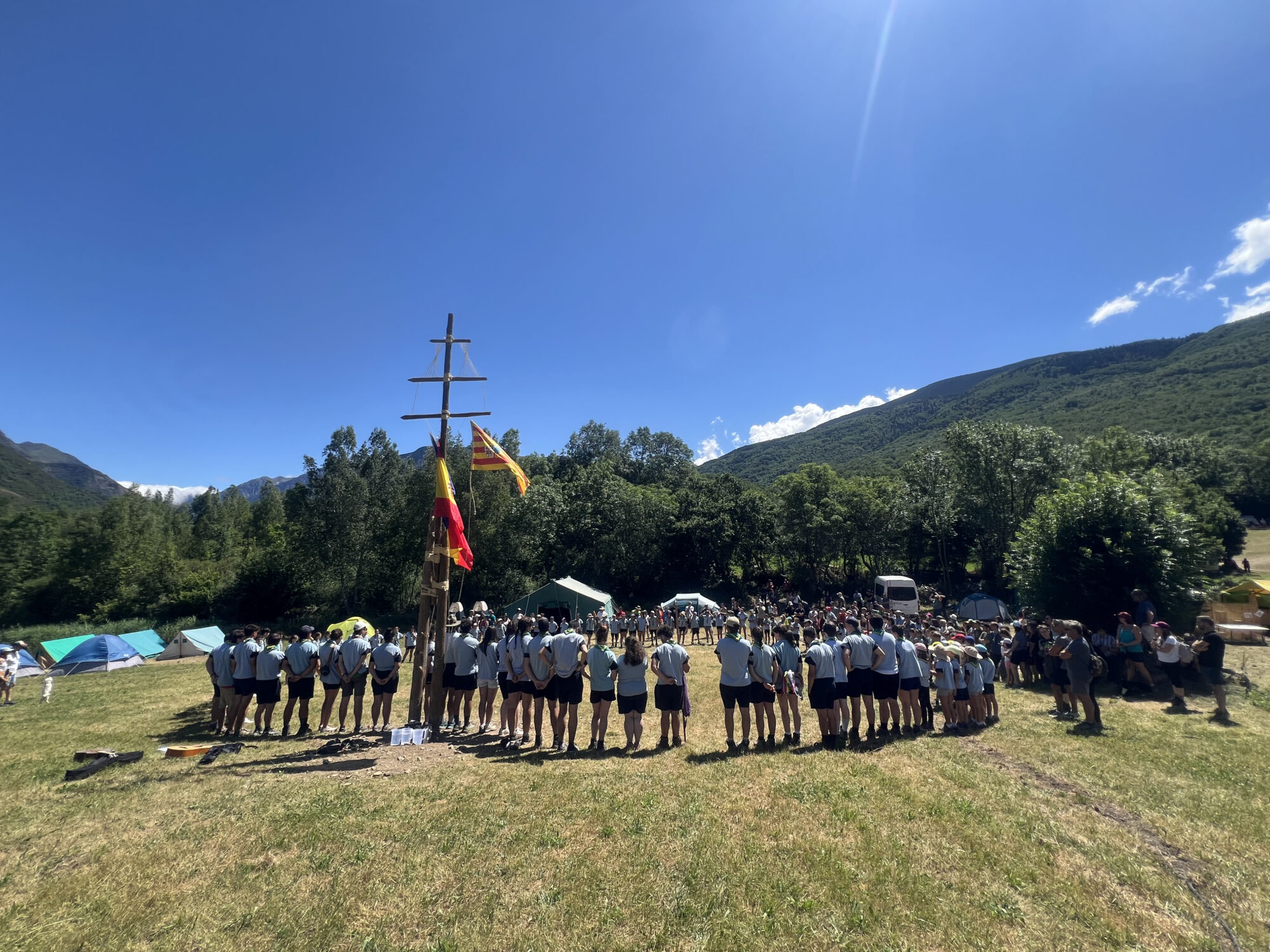 Grupo Scout Impeesa 424 en el Campamento de Verano 2024 en Eriste